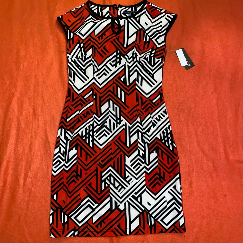 NWT New with tags Jessica Rose edgy print dress
